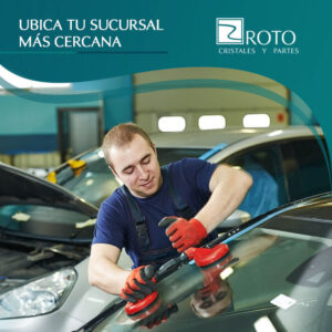 Venta de cristales automotrices.