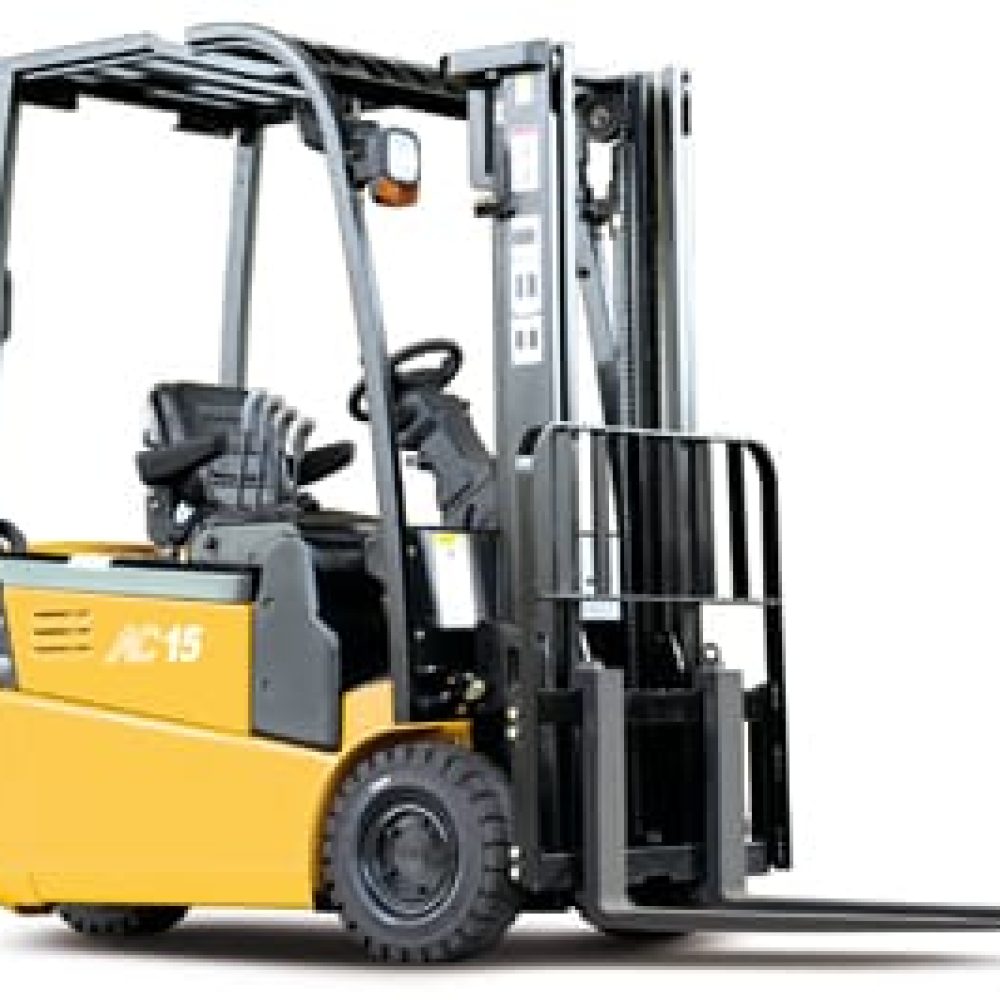 Montacargas (batería de plomo-ácido) de 3 ruedas de transacción trasera 1.3-1.5T